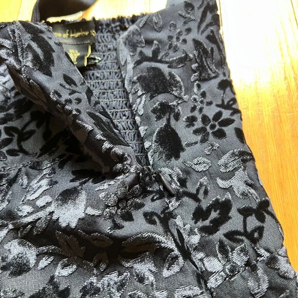 House Of Harlow 1960 Size S NEW Navy Blue Velvet Floral Sleeveless Mini Dress - Picture 11 of 16